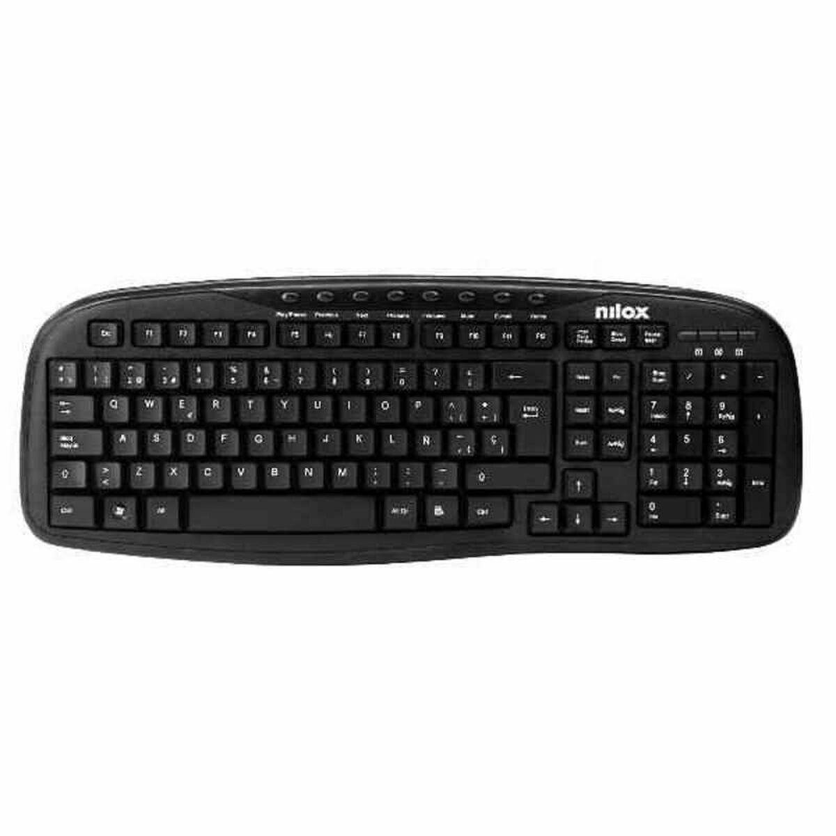 Клавиатура Nilox Чёрный Испанская Qwerty